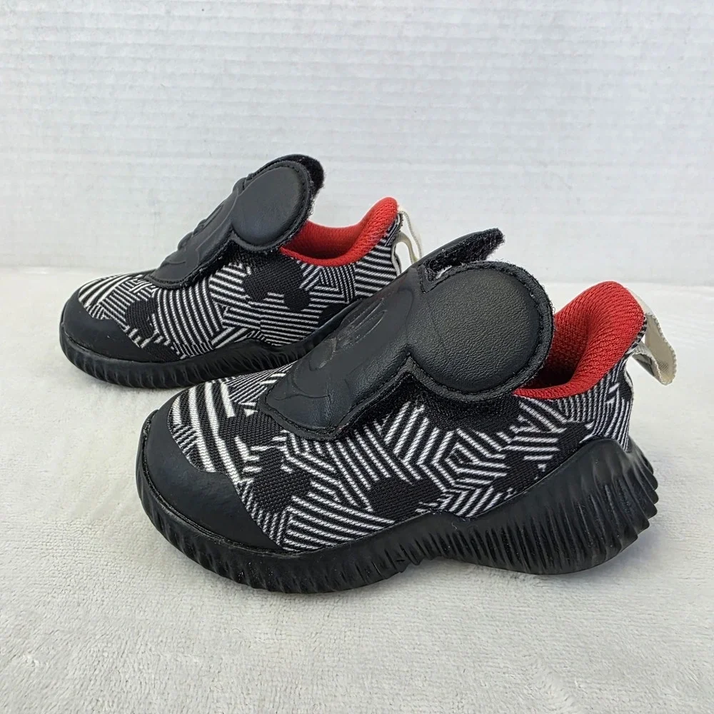 Adidas Disney Mickey Mouse‎ Black White Red D96916 Toddler Kids Sz 5K 5C